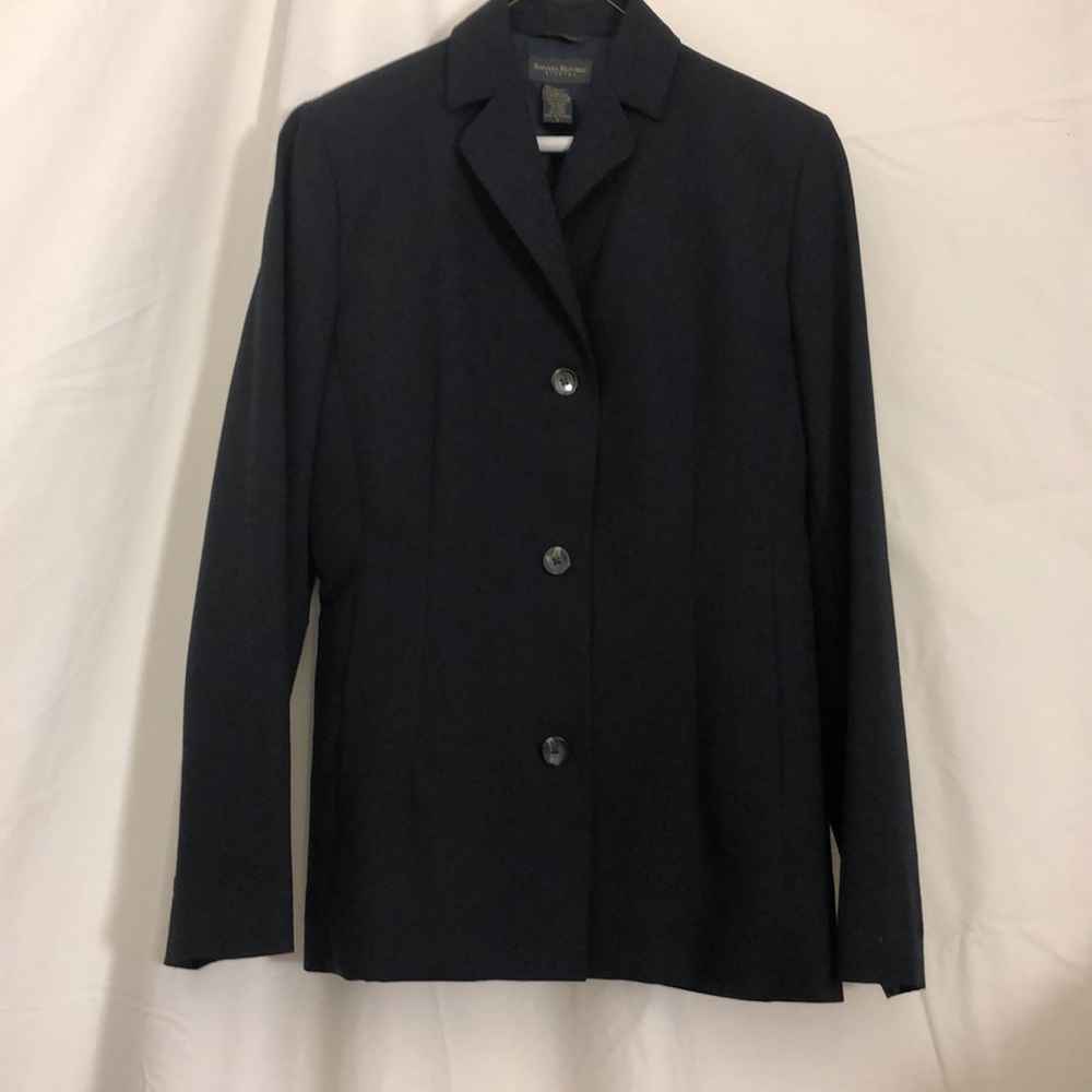 Banana Republic Women's Navy Wool Blend